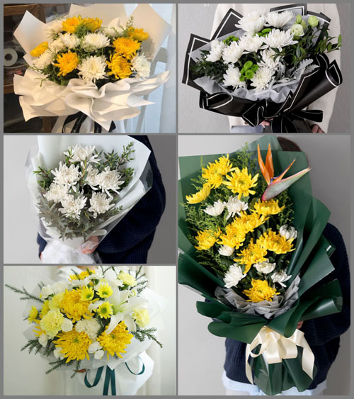 河南周口淮阳县郑集乡白事花束代送